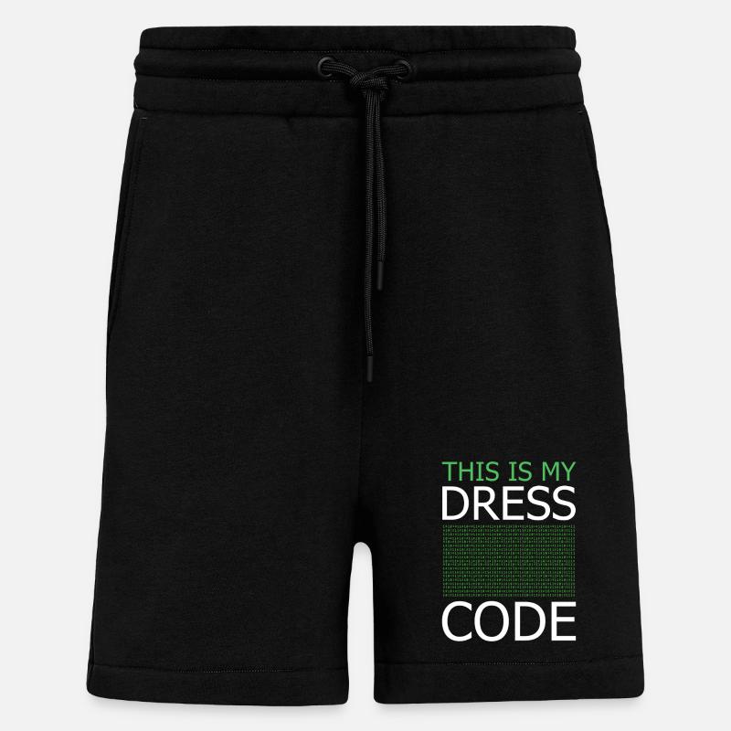 Voici mon code vestimentaire – Code vert - Short bio décontracté fabriqué en UE - SOLID BLACK