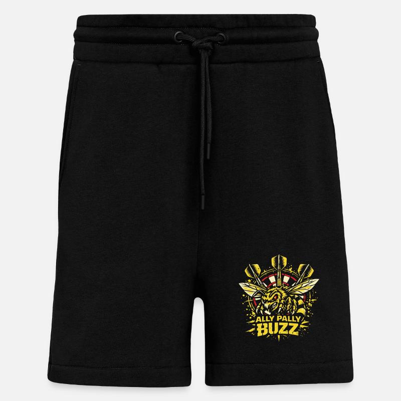 Ally Pally Buzz | Dart Biene  - Shorts - made by SPREAD - SOLID BLACK