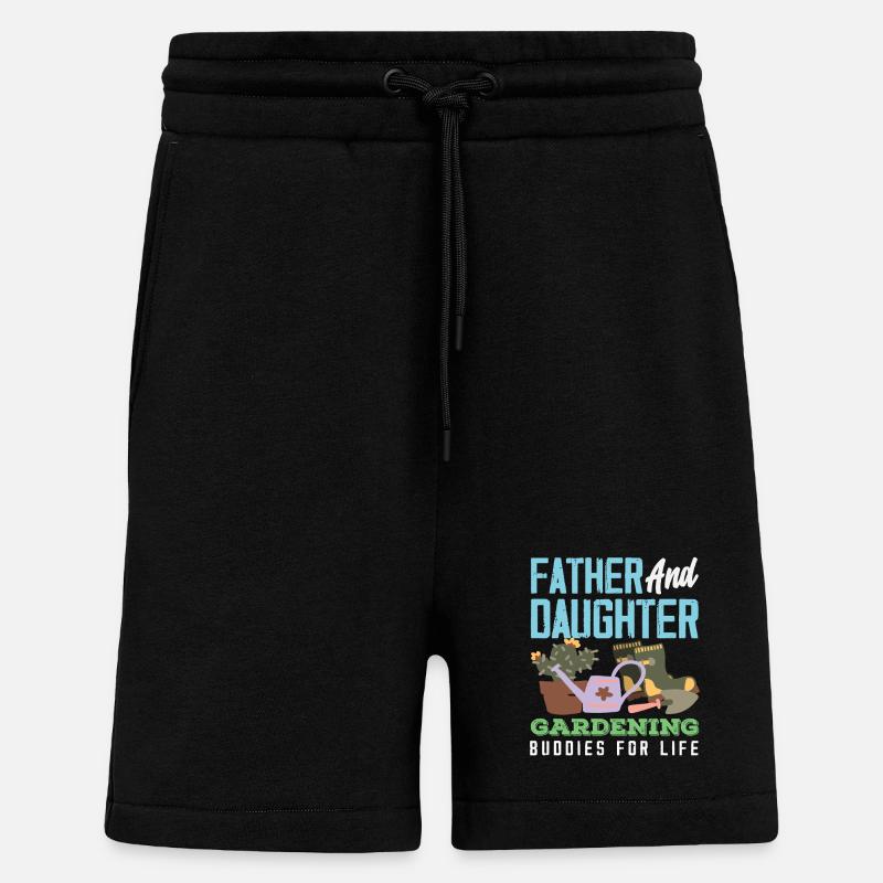 Vater-tochter-gartenarbeit Garten - Shorts - made by SPREAD - SOLID BLACK