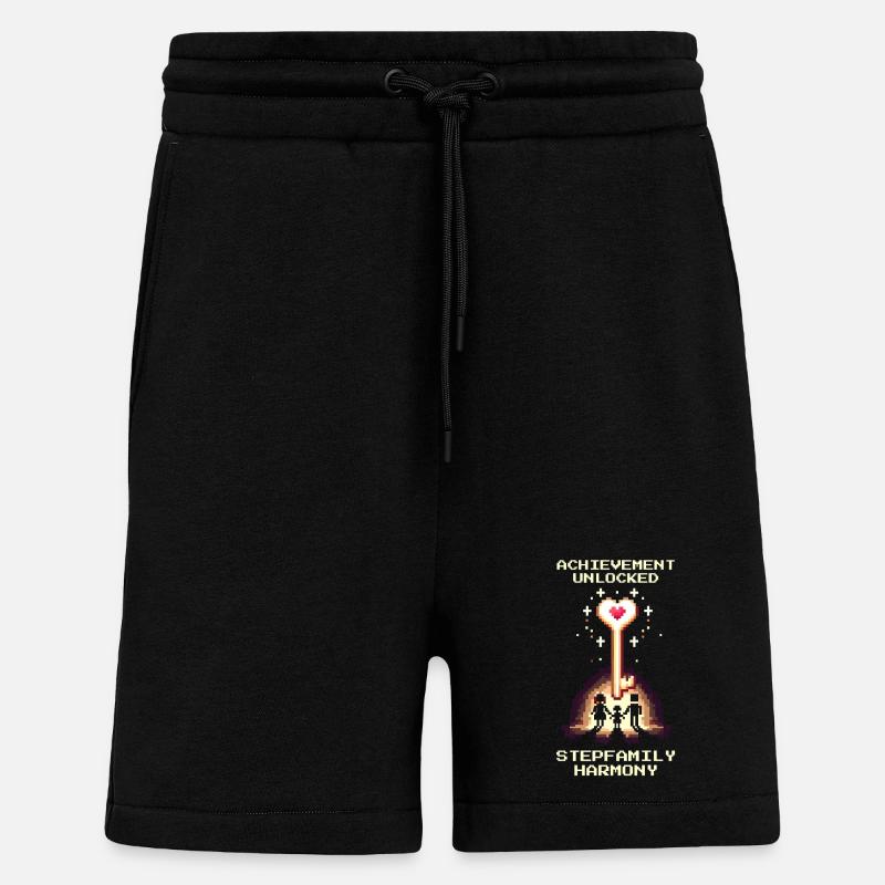 Harmonie Patchwork Débloquée | Patchwork - Short bio décontracté fabriqué en UE - SOLID BLACK