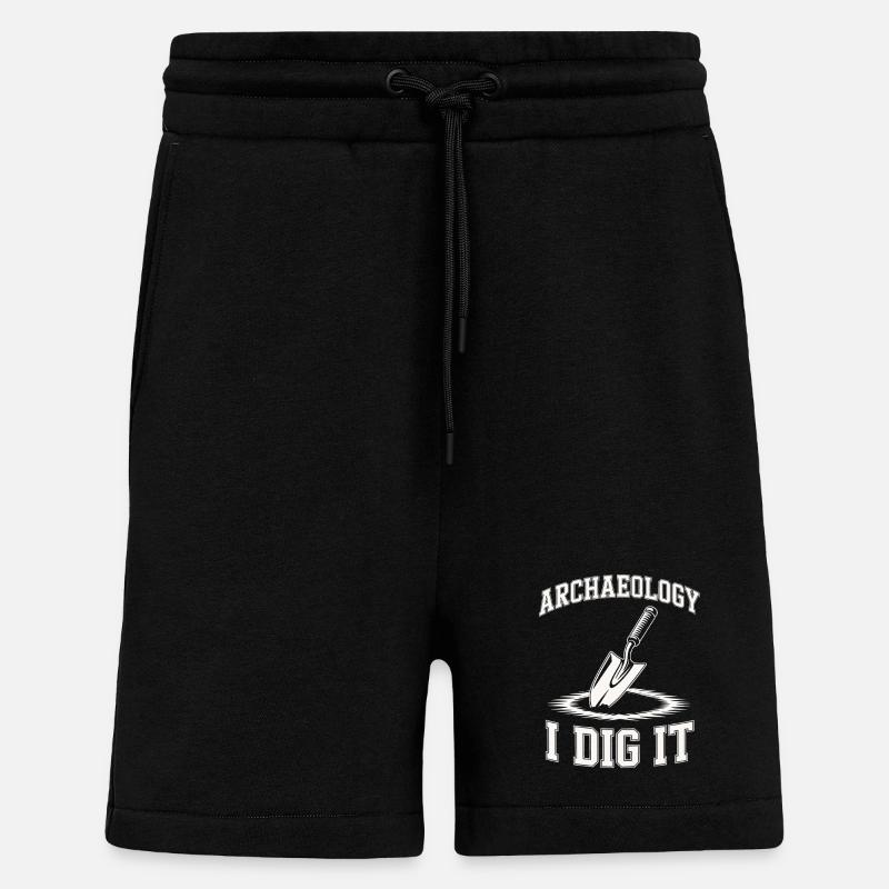 Archaeology I Dig It - Shorts - made by SPREAD - SOLID BLACK