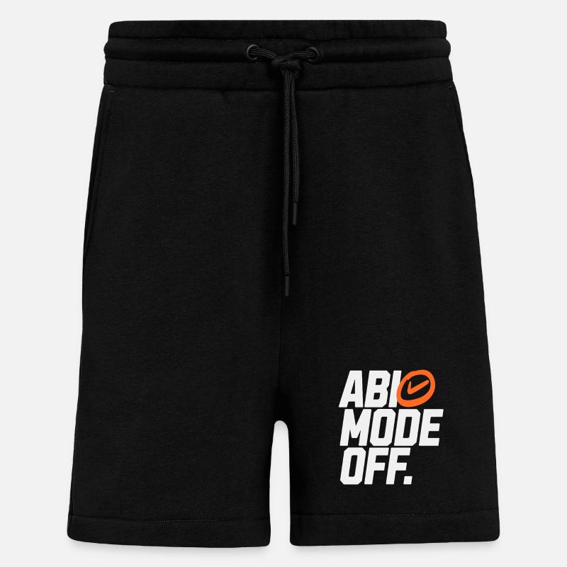 Mode Abio désactivé - Short bio décontracté fabriqué en UE - SOLID BLACK