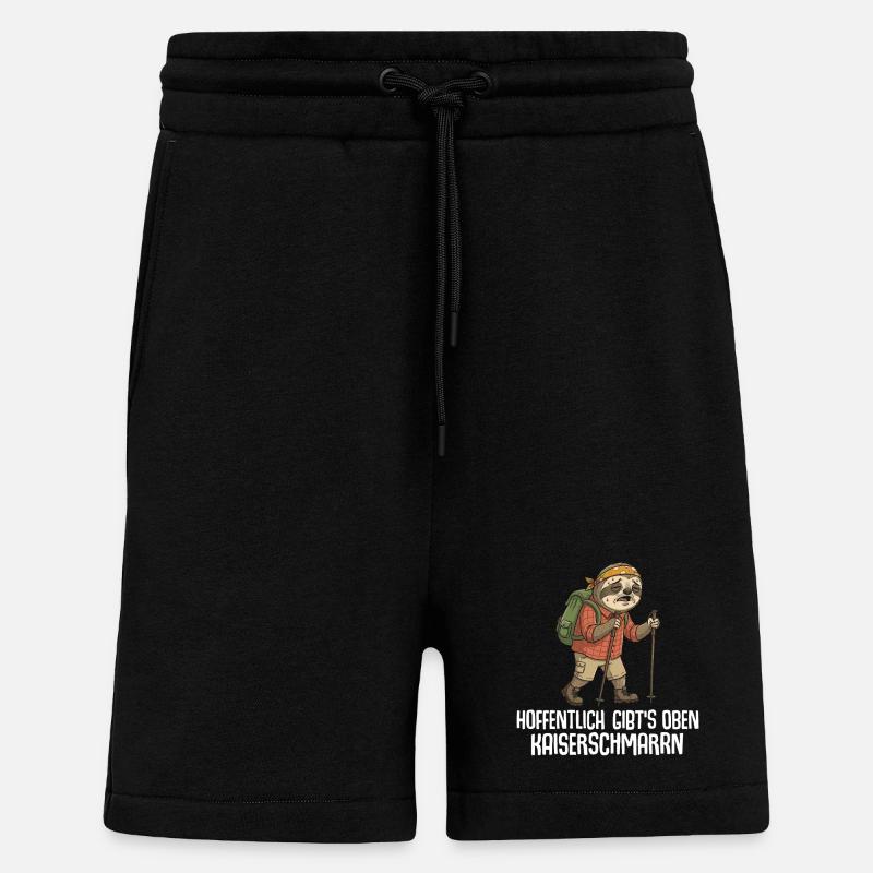 Wandern Hoffentlich gibts oben Kaiserschmarrn - Shorts - made by SPREAD - SOLID BLACK