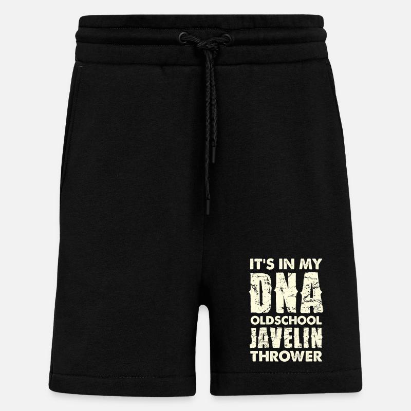DNA Oldschool Speerwerfer - Shorts - made by SPREAD - SOLID BLACK