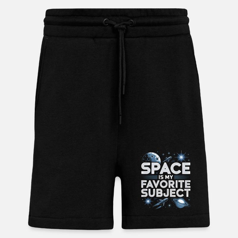 Astronomer Galaxy Outerspace Universe Astronomy - Shorts - made by SPREAD - SOLID BLACK