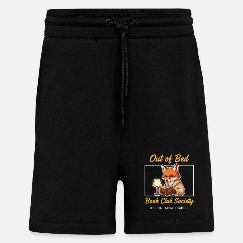 Fuchs Bücher lesen - Shorts - made by SPREAD - SOLID BLACK