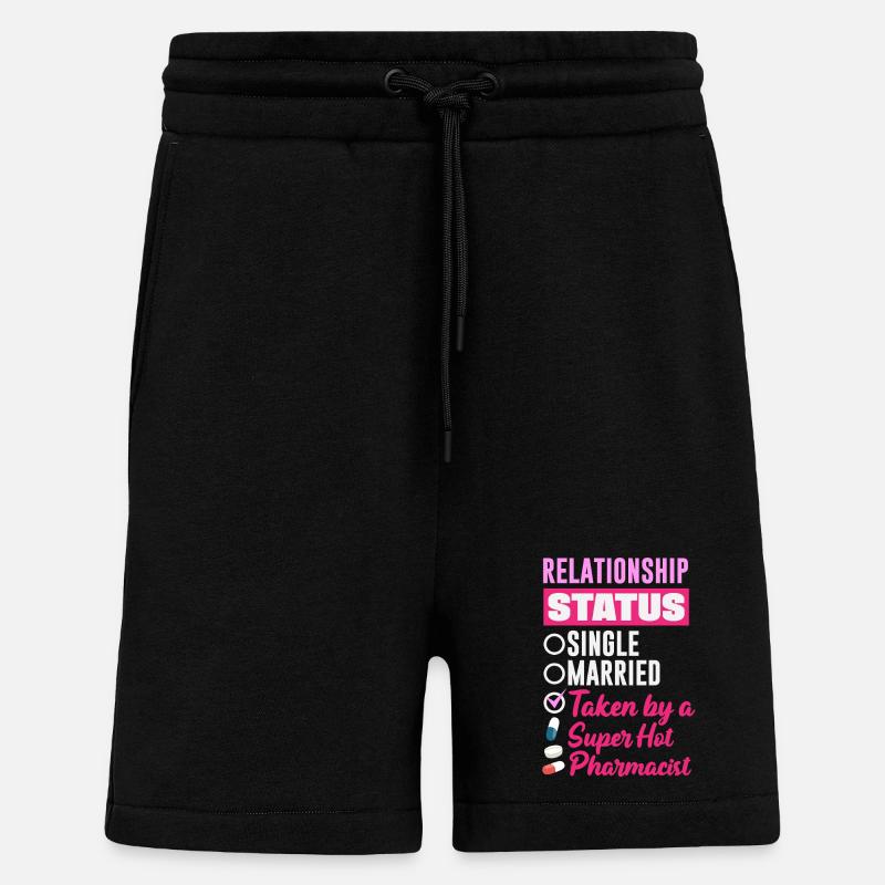 Relationship Status Pharmacist Pharmacy Technician - Shorts - made by SPREAD - SOLID BLACK
