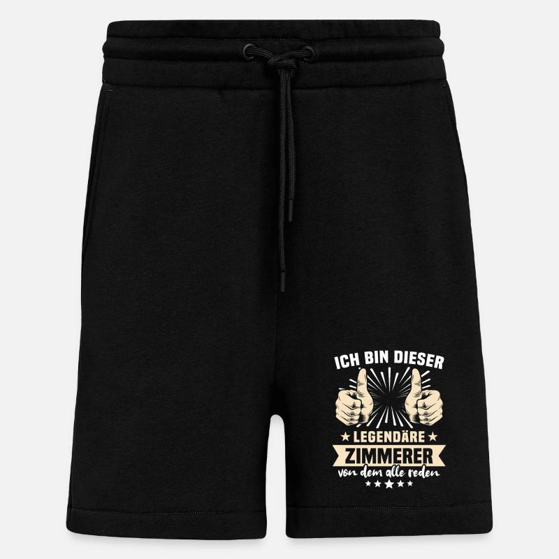 Zimmerer Sprüche - Shorts - made by SPREAD - SOLID BLACK