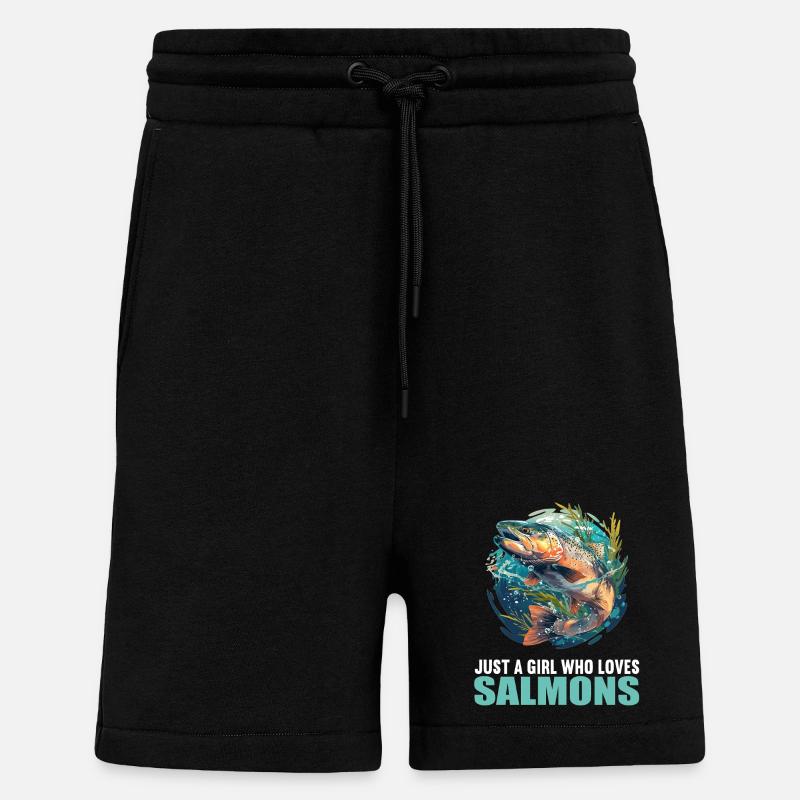 Lachse Lachs - Shorts - made by SPREAD - SOLID BLACK