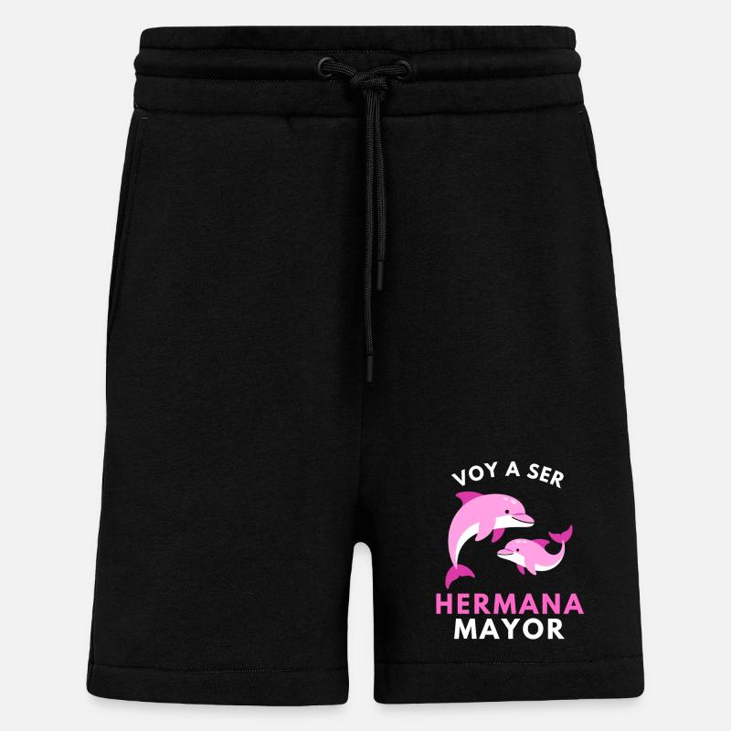 Ich werde eine große Schwester - Shorts - made by SPREAD - SOLID BLACK