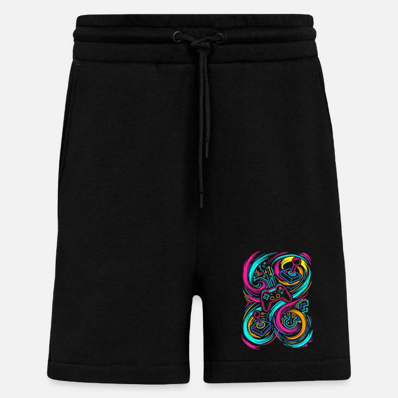Gaming Controllers - Shorts - made by SPREAD - SOLID BLACK