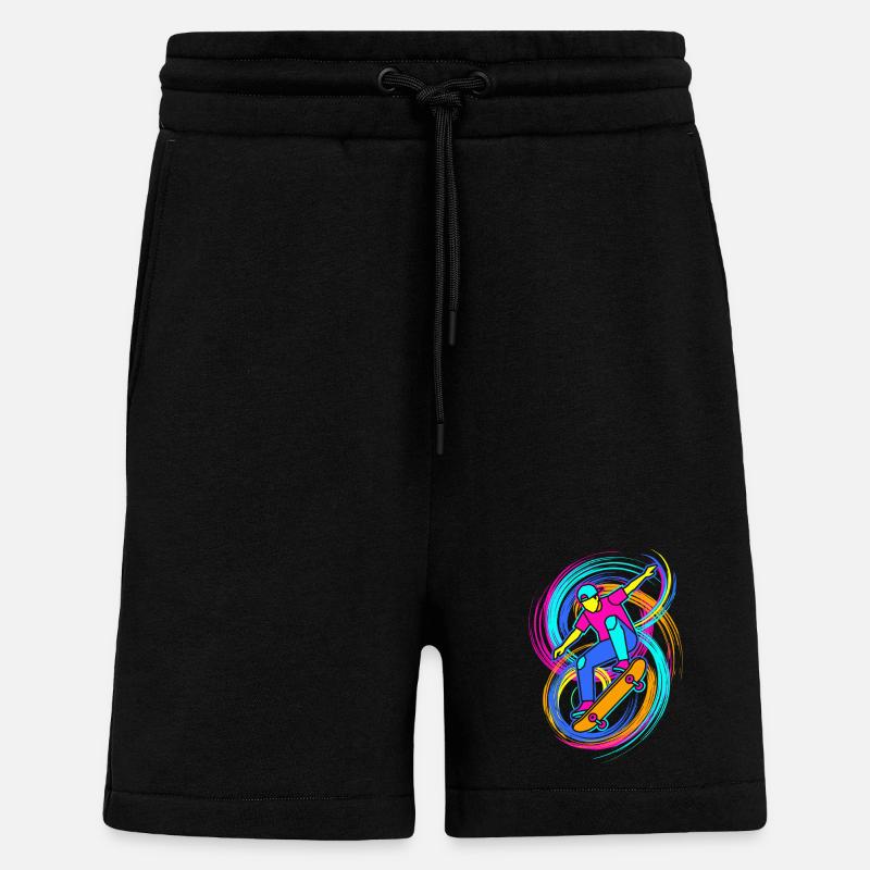 Skateboarders - Shorts - made by SPREAD - SOLID BLACK