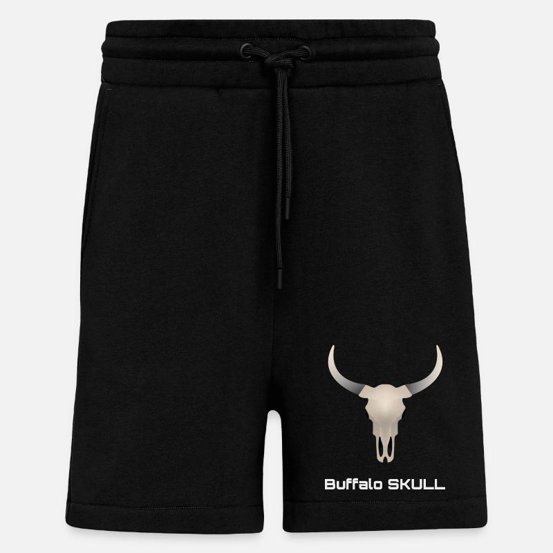 Büffelschädel - Shorts - made by SPREAD - SOLID BLACK