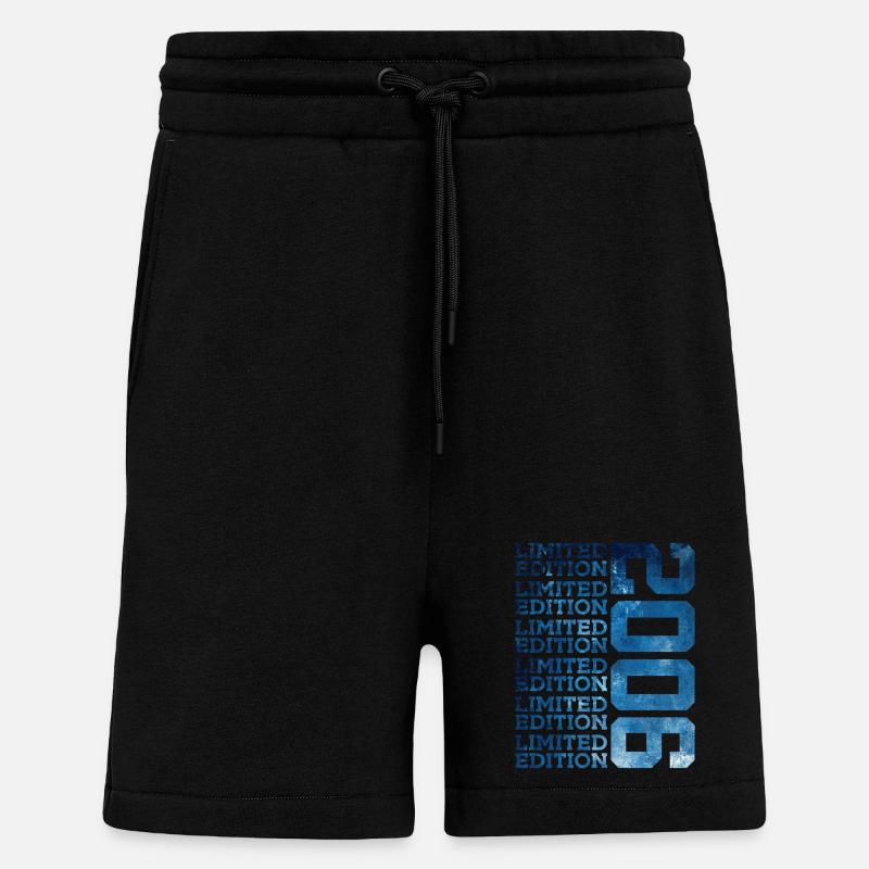 BEGRÆNSET UDGAVE 2006 20-ÅRS 20-ÅRS JUBILÆUM - Organic relaxed shorts made in EU - SOLID BLACK