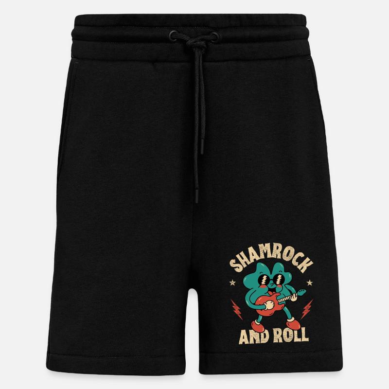 Kleeblatt und Roll - Shorts - made by SPREAD - SOLID BLACK