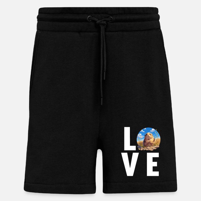 Lemmings Lemming - Short bio décontracté fabriqué en UE - SOLID BLACK