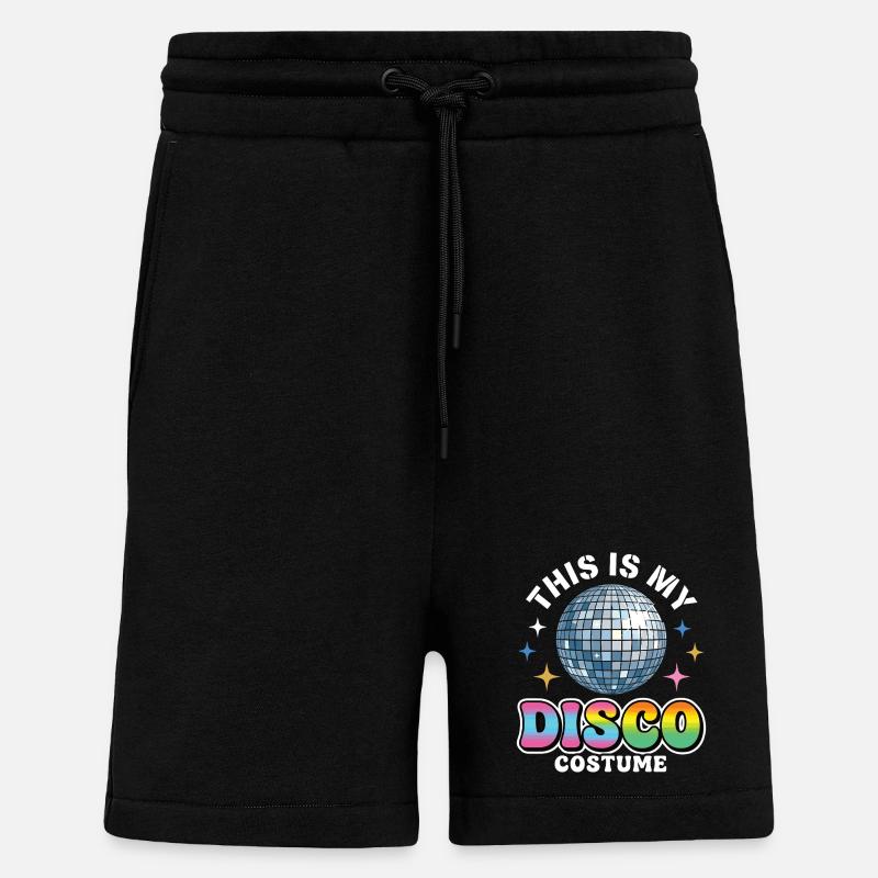 Voici mon costume disco boule disco - Short bio décontracté fabriqué en UE - SOLID BLACK