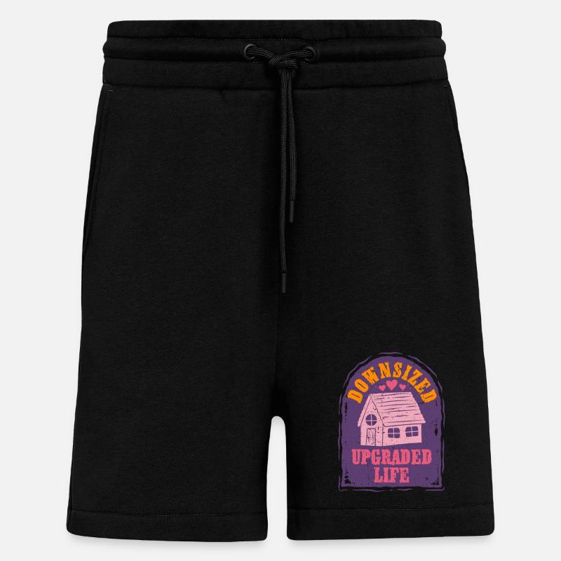 Tiny House - Short bio décontracté fabriqué en UE - SOLID BLACK