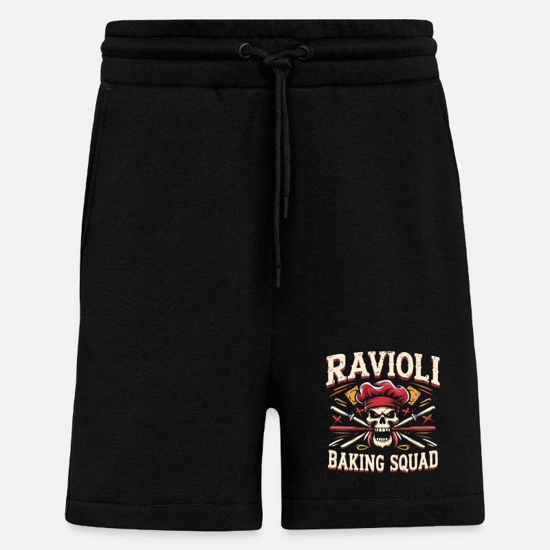 Ravioli Baking Squad - Shorts - made by SPREAD - SOLID BLACK
