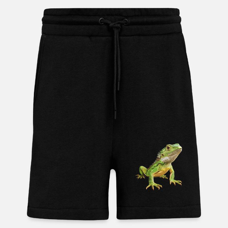 Eidechsen Eidechse - Shorts - made by SPREAD - SOLID BLACK