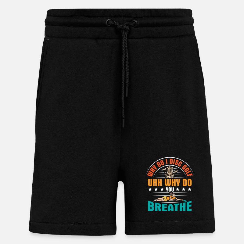 Disc Golf Geschenke Discgolf - Shorts - made by SPREAD - SOLID BLACK