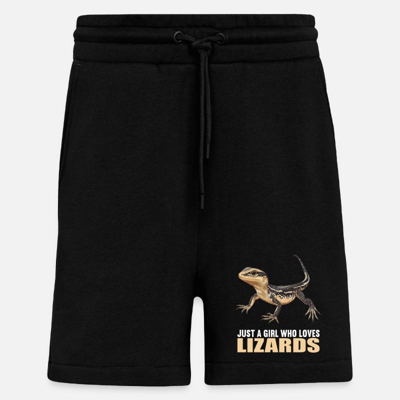Eidechsen Eidechse - Shorts - made by SPREAD - SOLID BLACK
