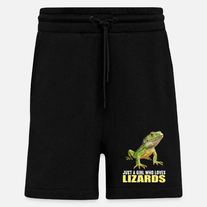 Eidechsen Eidechse - Shorts - made by SPREAD - SOLID BLACK