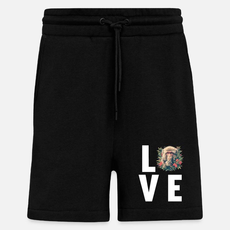 Macaque Macaque - Short bio décontracté fabriqué en UE - SOLID BLACK
