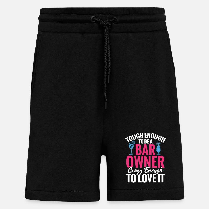 Barbesitzer Barkeeper Cocktailgläser Bardame - Shorts - made by SPREAD - SOLID BLACK