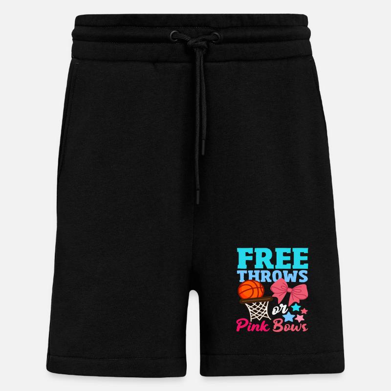 Freiwürfe Oder Schleifen Basketball - Shorts - made by SPREAD - SOLID BLACK