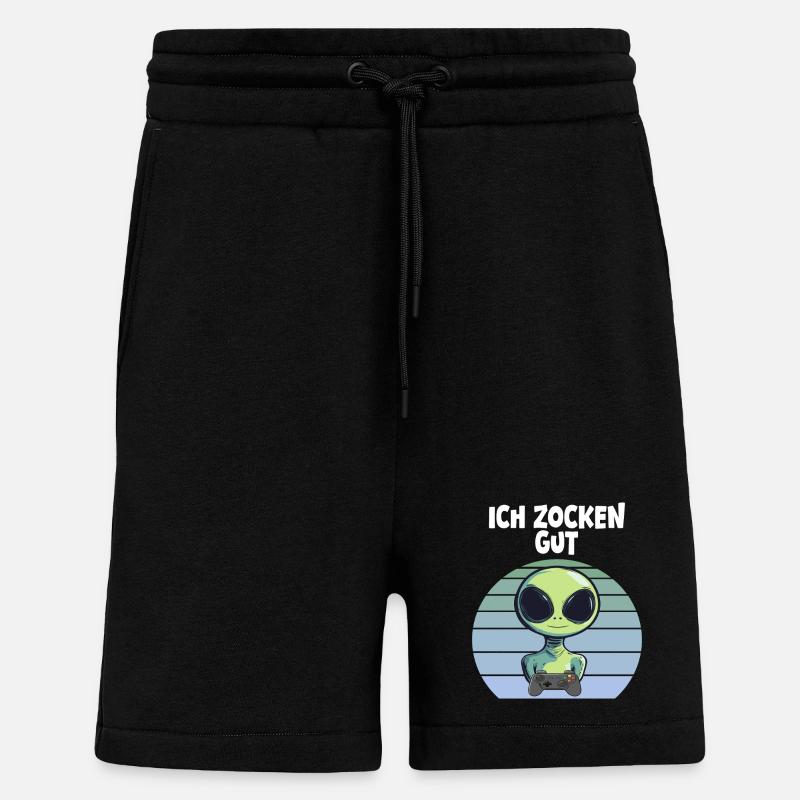 alien - Shorts - made by SPREAD - SOLID BLACK