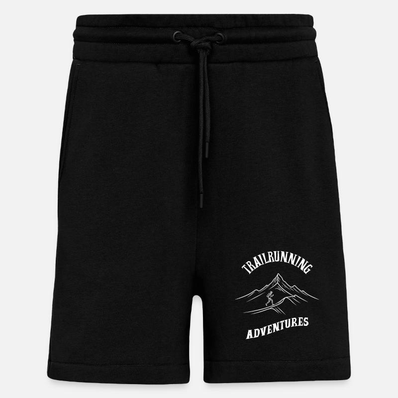 Trailrunning Adventures - Shorts - made by SPREAD - SOLID BLACK