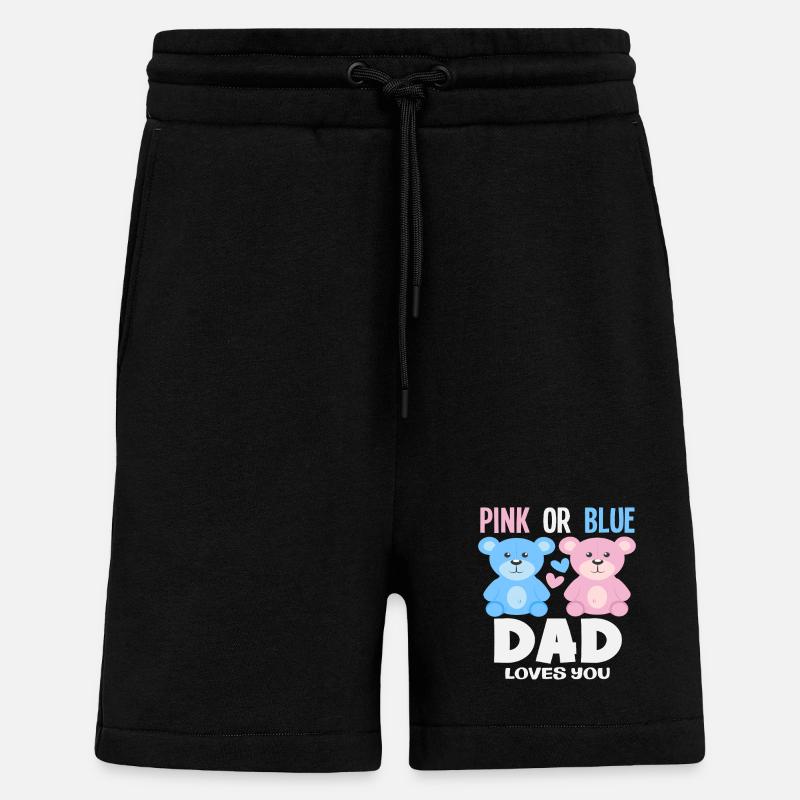 Pink Oder Blau Papa Liebt Dich - Shorts - made by SPREAD - SOLID BLACK