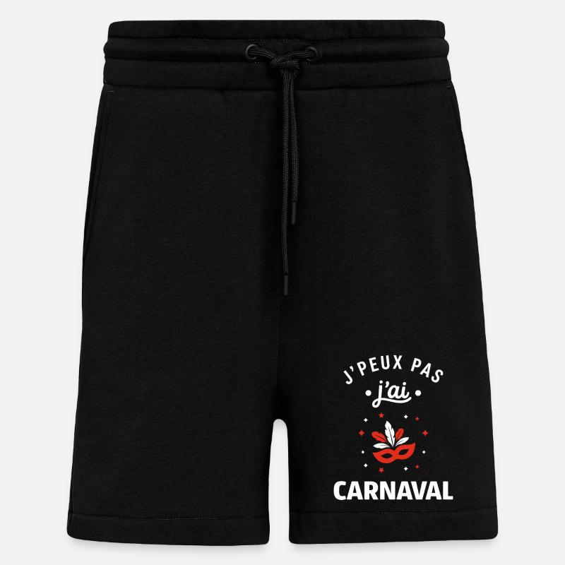 carnaval - Short bio décontracté fabriqué en UE - SOLID BLACK