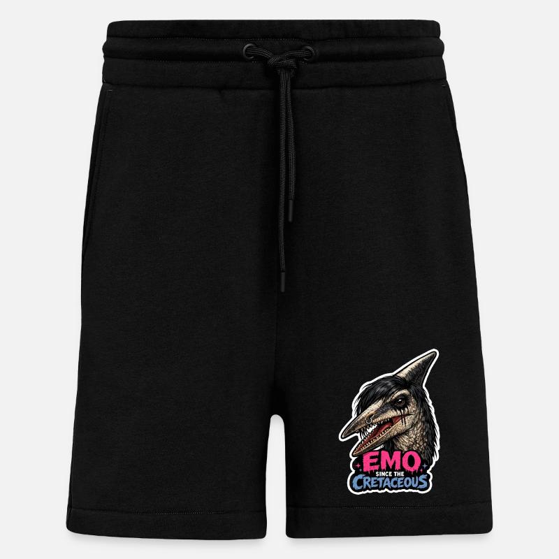 Emo-dinosaurier, Trauriger Dino, Emotionaler - Shorts - made by SPREAD - SOLID BLACK