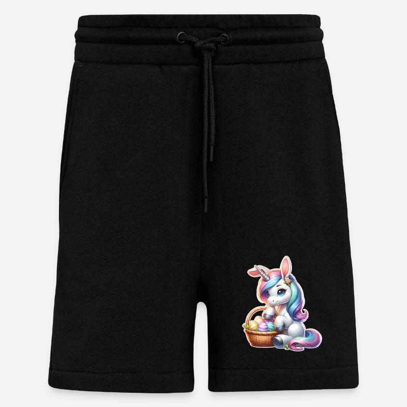 Einhorn Ostern - Shorts - made by SPREAD - SOLID BLACK