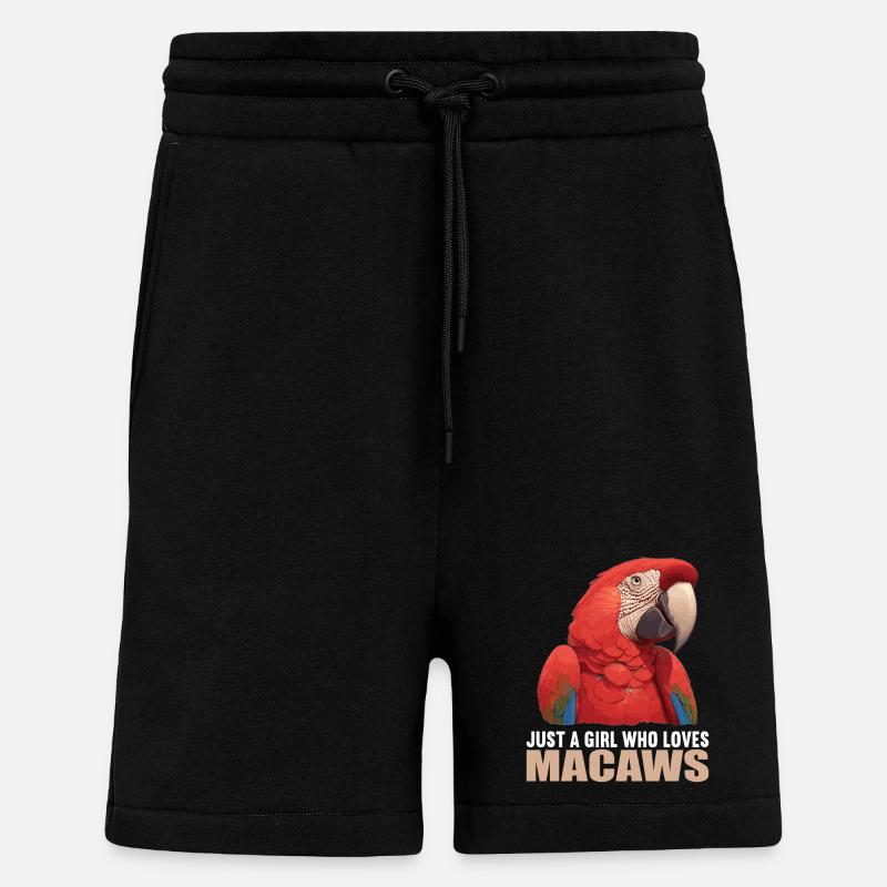 Macaw's Era - Shorts - made by SPREAD - SOLID BLACK