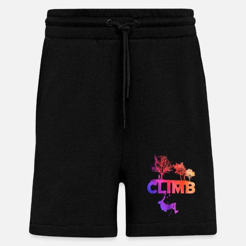 Climb Gradient Silhouette - Shorts - made by SPREAD - SOLID BLACK