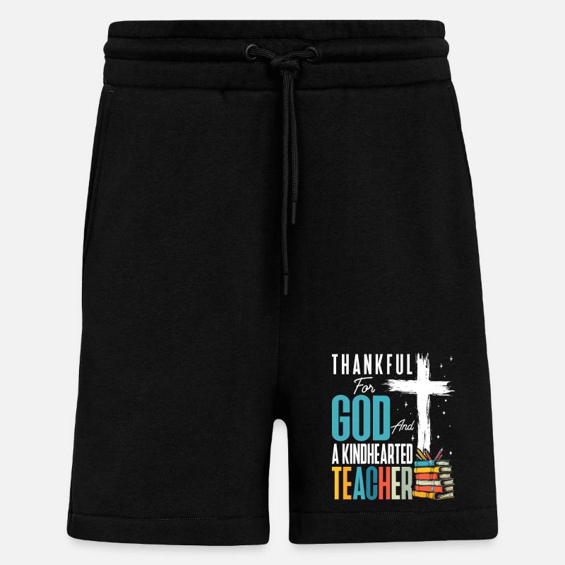 Gott-lehrer-ausbildung, Wertschätzungslehre - Shorts - made by SPREAD - SOLID BLACK