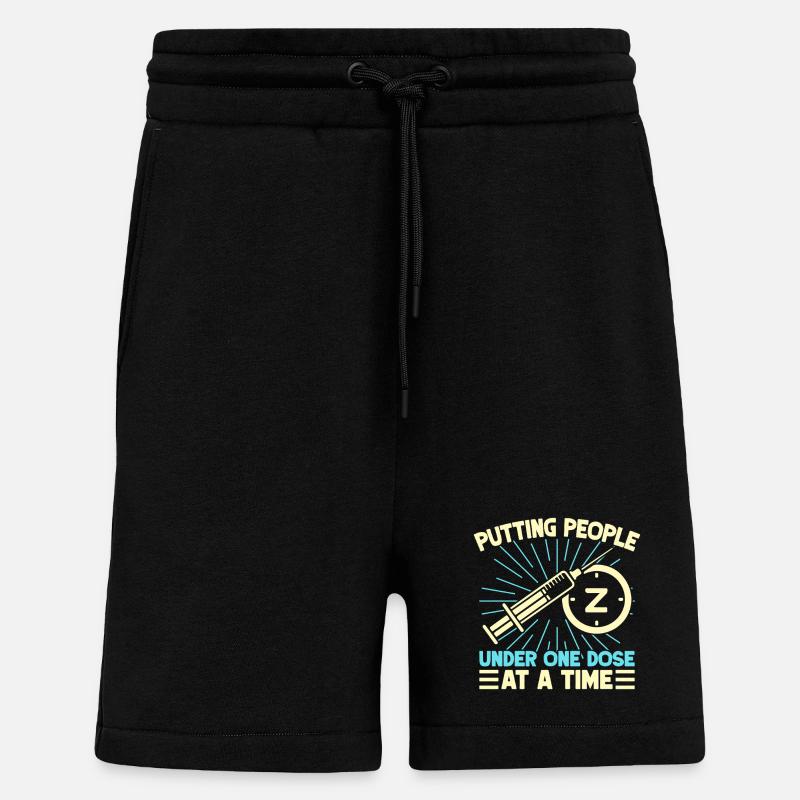 Anesthesiologist Putting People One Dose - Shorts - made by SPREAD - SOLID BLACK