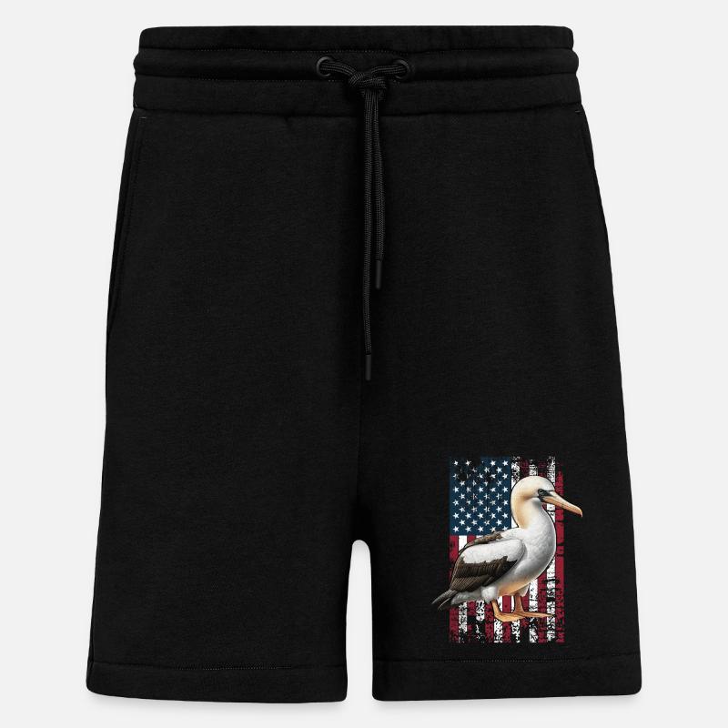 Nazca Booby US Nazca Tölpel - Shorts - made by SPREAD - SOLID BLACK