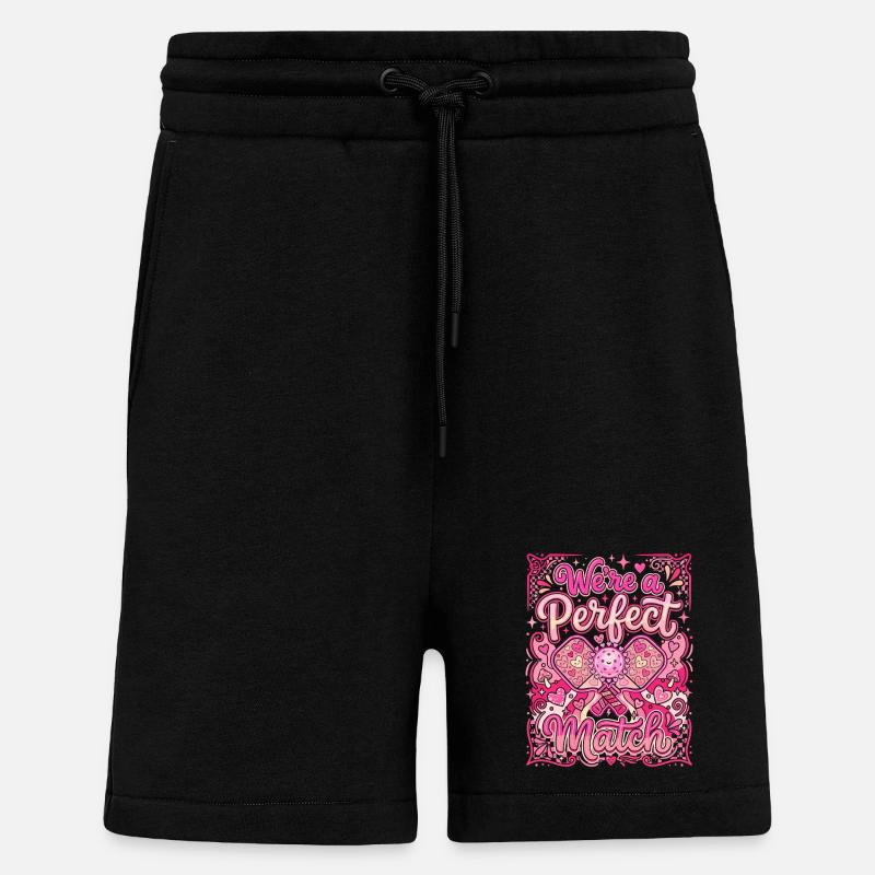 Perfektes Match Herzglanz - Shorts - made by SPREAD - SOLID BLACK