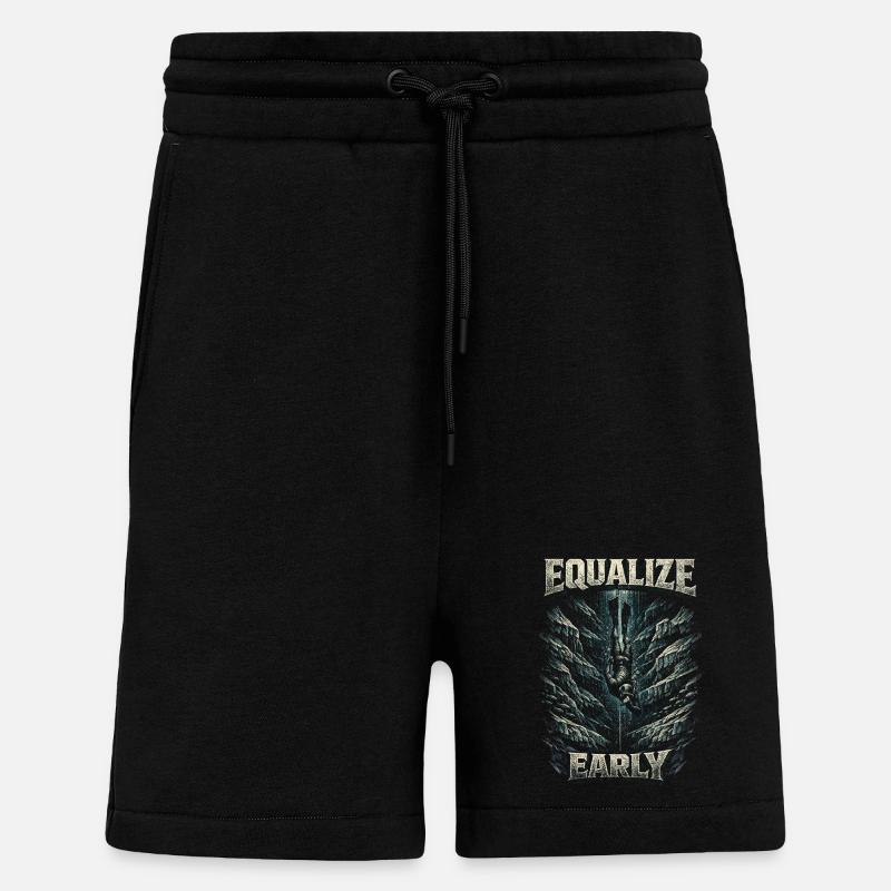 Apnoetauchen Freitauchen Equalize Early - Shorts - made by SPREAD - SOLID BLACK