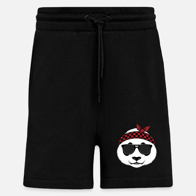 Cool Panda Bear Sunglasses - Shorts - made by SPREAD - SOLID BLACK