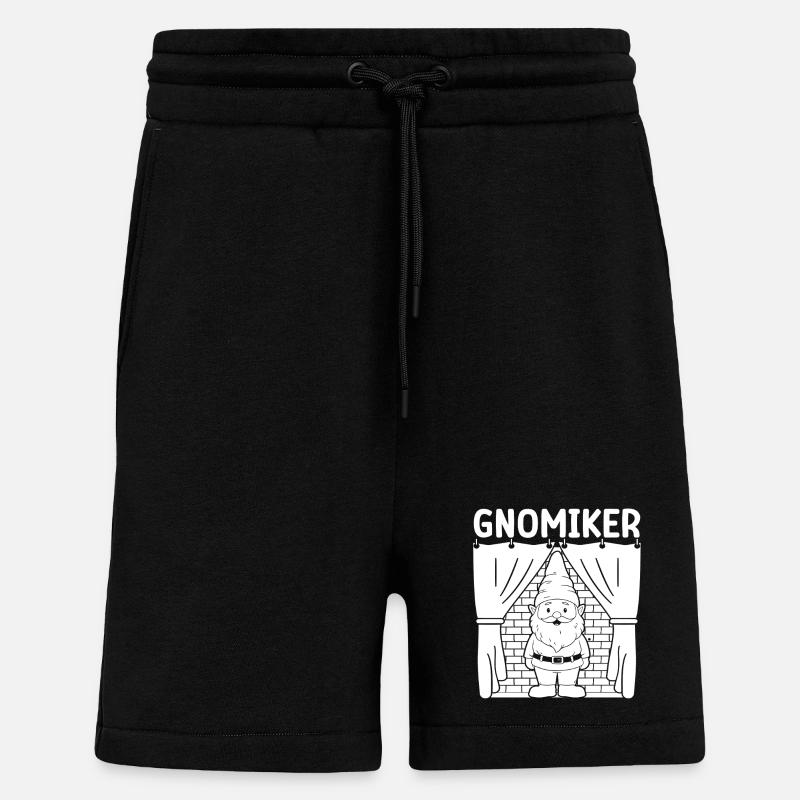 Dwarves Motif Gnome Dwarf - Shorts - made by SPREAD - SOLID BLACK
