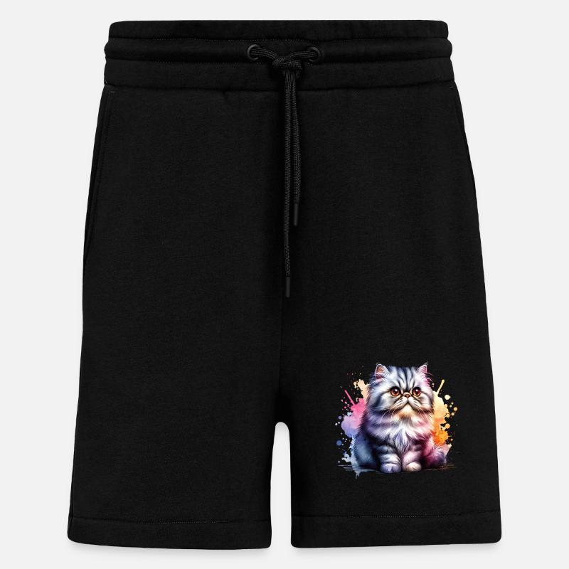 Perserkatze Geschenk - Shorts - made by SPREAD - SOLID BLACK