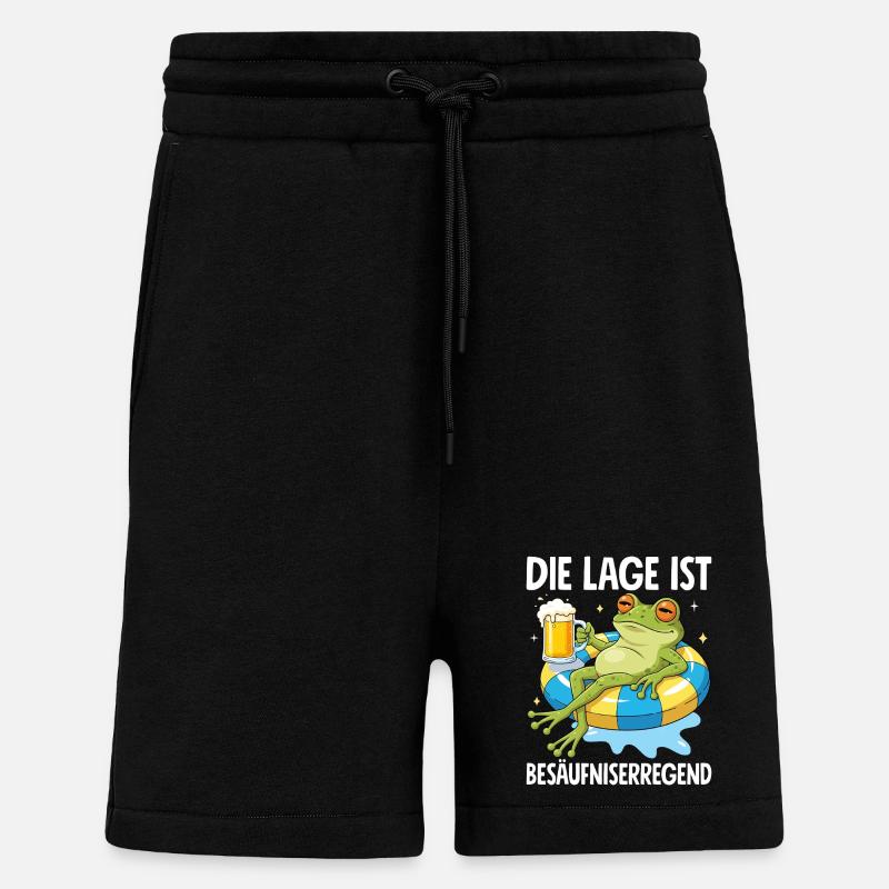 Die Lage Ist Besäufniserregend - Shorts - made by SPREAD - SOLID BLACK