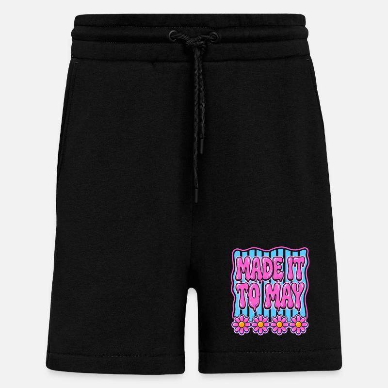 Arrivé jusqu’en mai - Short bio décontracté fabriqué en UE - SOLID BLACK