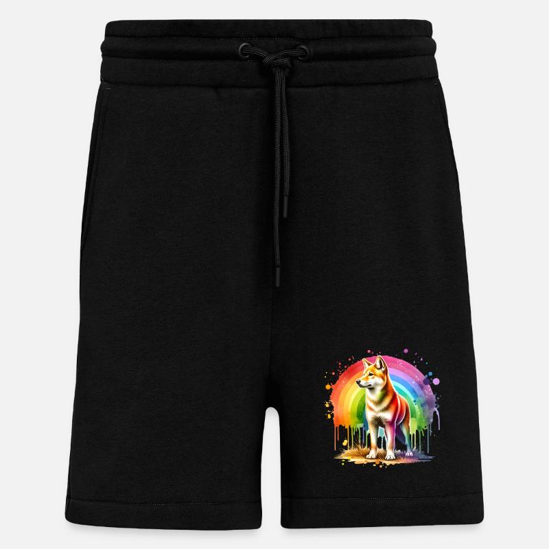 Australischer Wildhund Geschenk - Shorts - made by SPREAD - SOLID BLACK