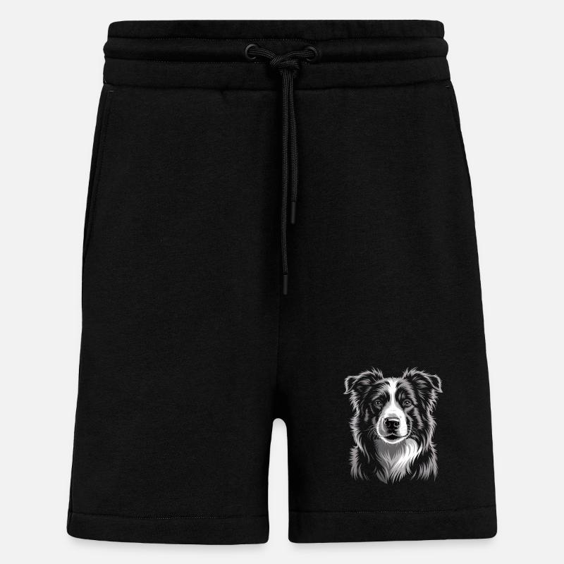 Boder Collie - Shorts - made by SPREAD - SOLID BLACK
